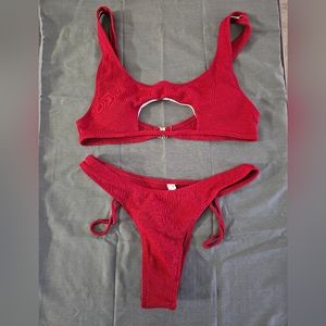 Red two piece